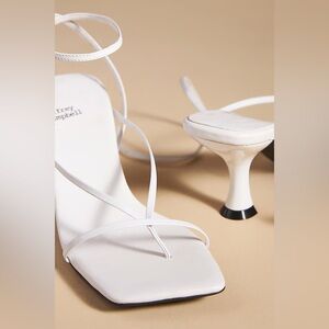 Jeffrey Campbell White Strappy Heels